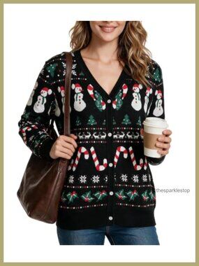 V Neck Button Down Cardigan Sweater Soft Lightweight Relaxed Fit Long Sleeve